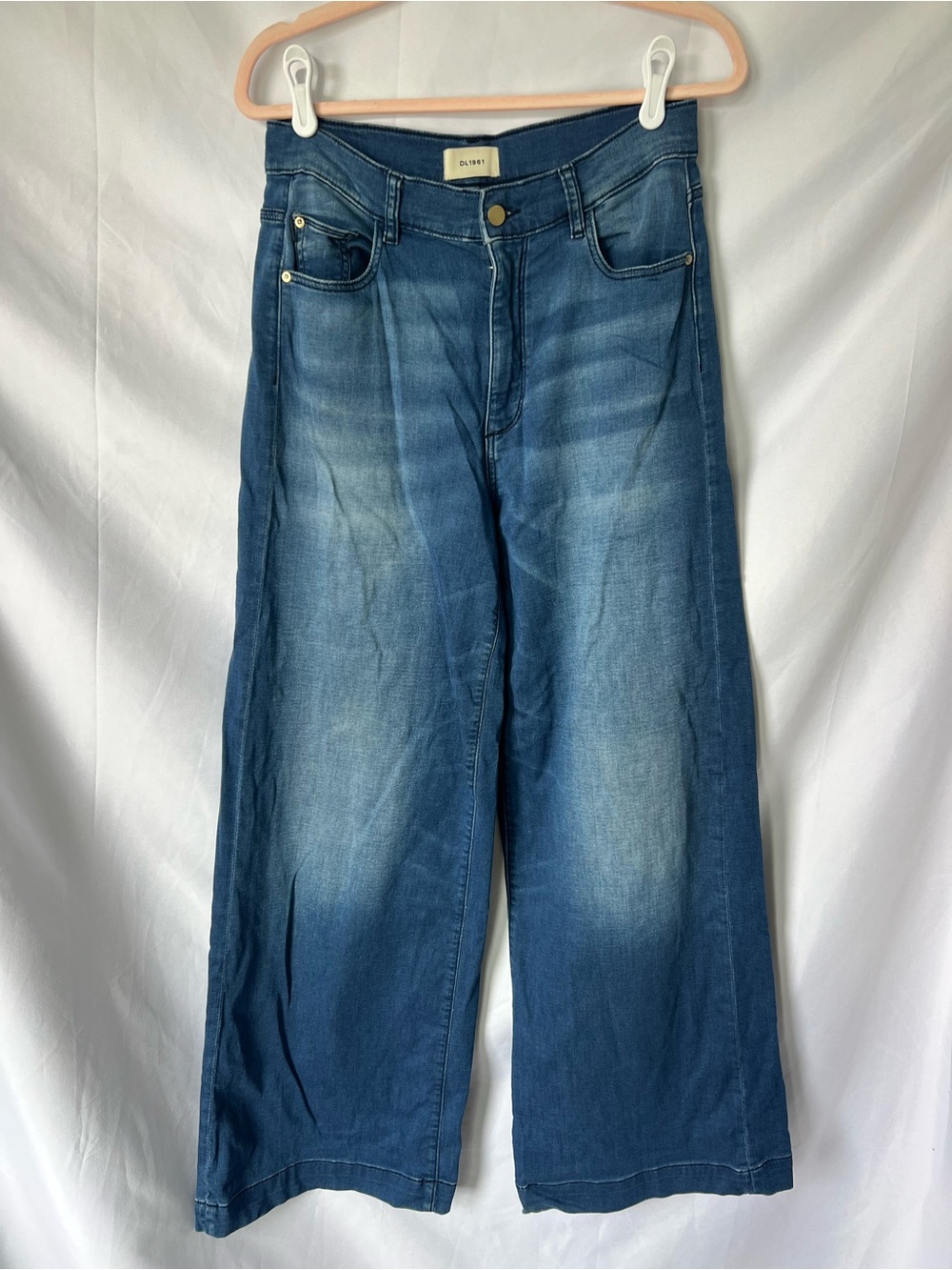 Women’s DL1961 Hepburn Wide Leg 32” Cotton Jeans